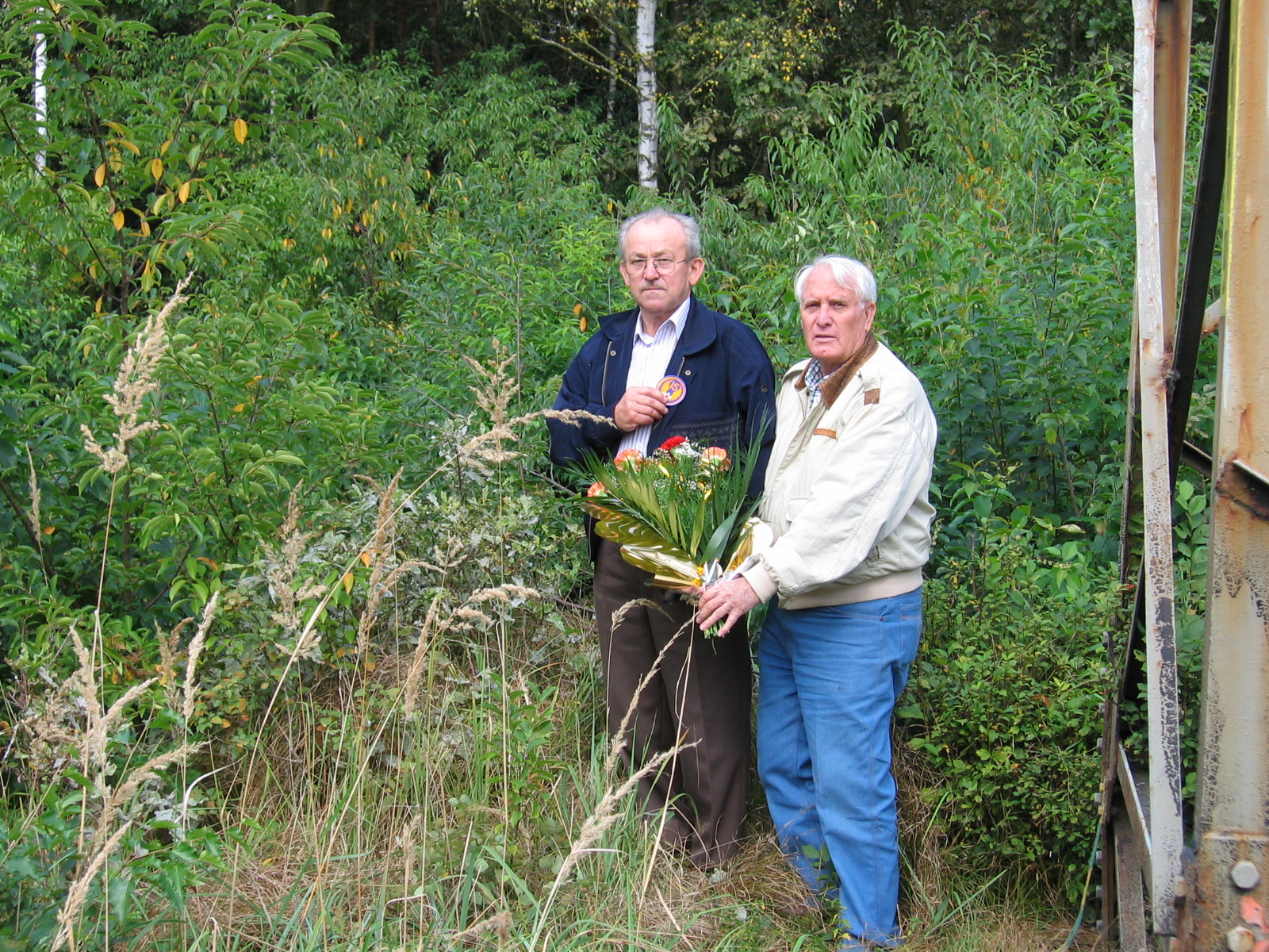First visit to the Bierawa crash site, Poland — 2009